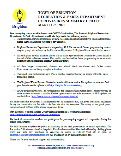 REC COVID 19 March 25